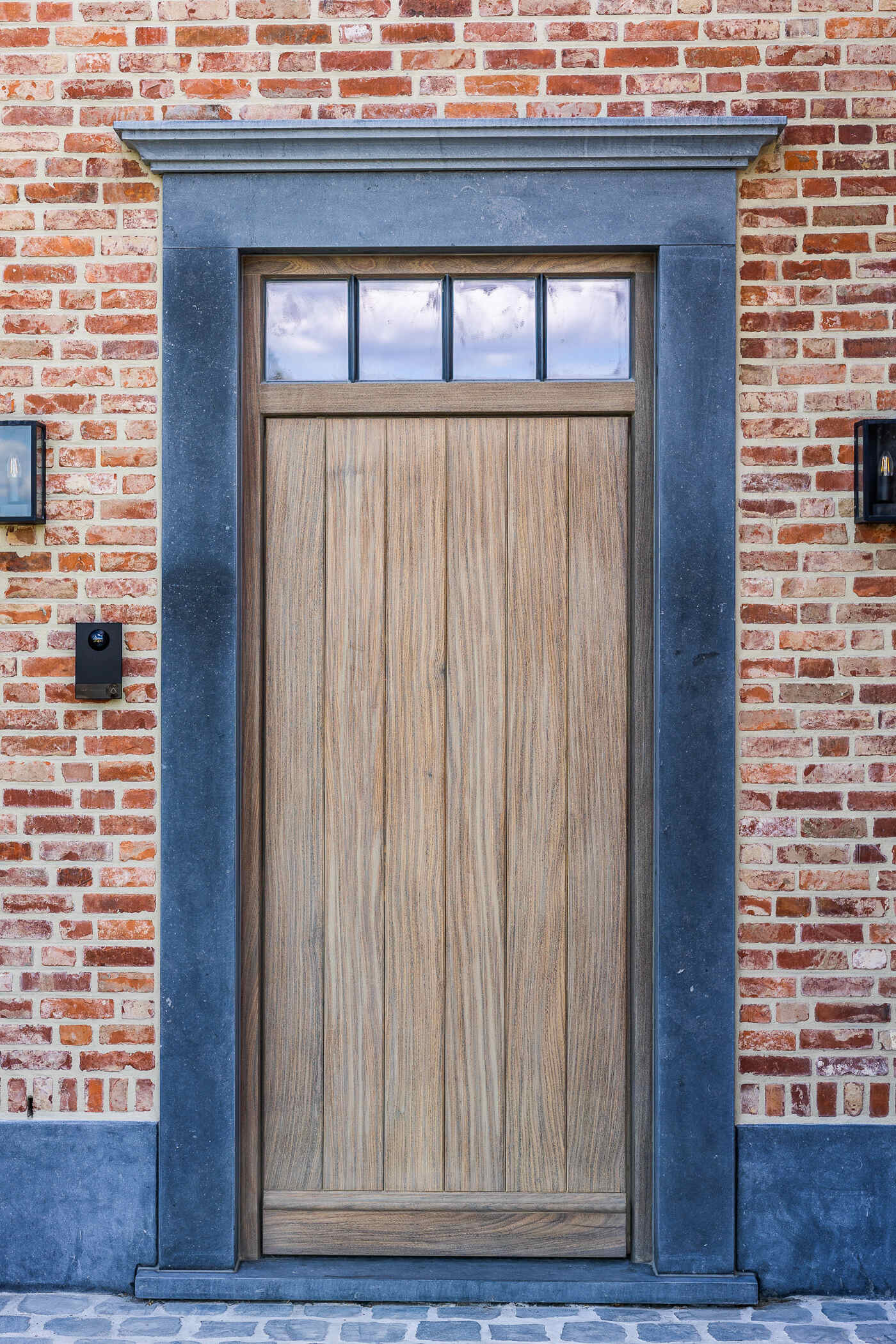 Houten landelijke voordeur