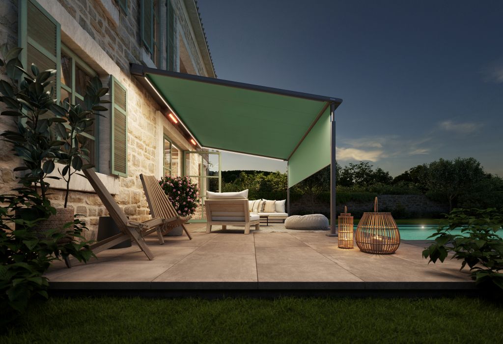 Foto: Wonennl markilux pergola cubic LED Line