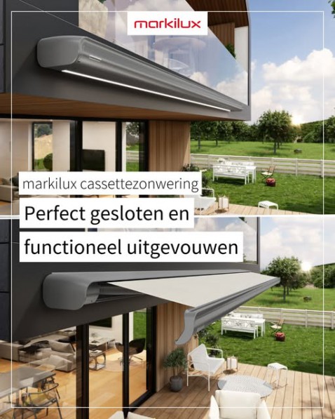 Foto : Markilux cassettezonwering: design en technologie in perfecte balans
