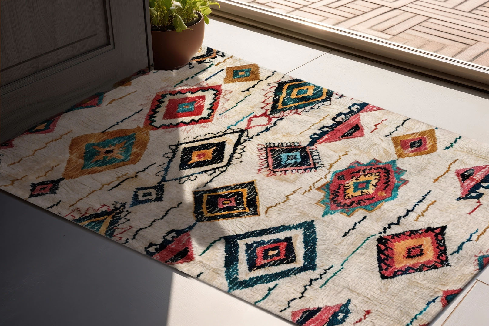 Foto: deurmat Berber Colorful Nomad