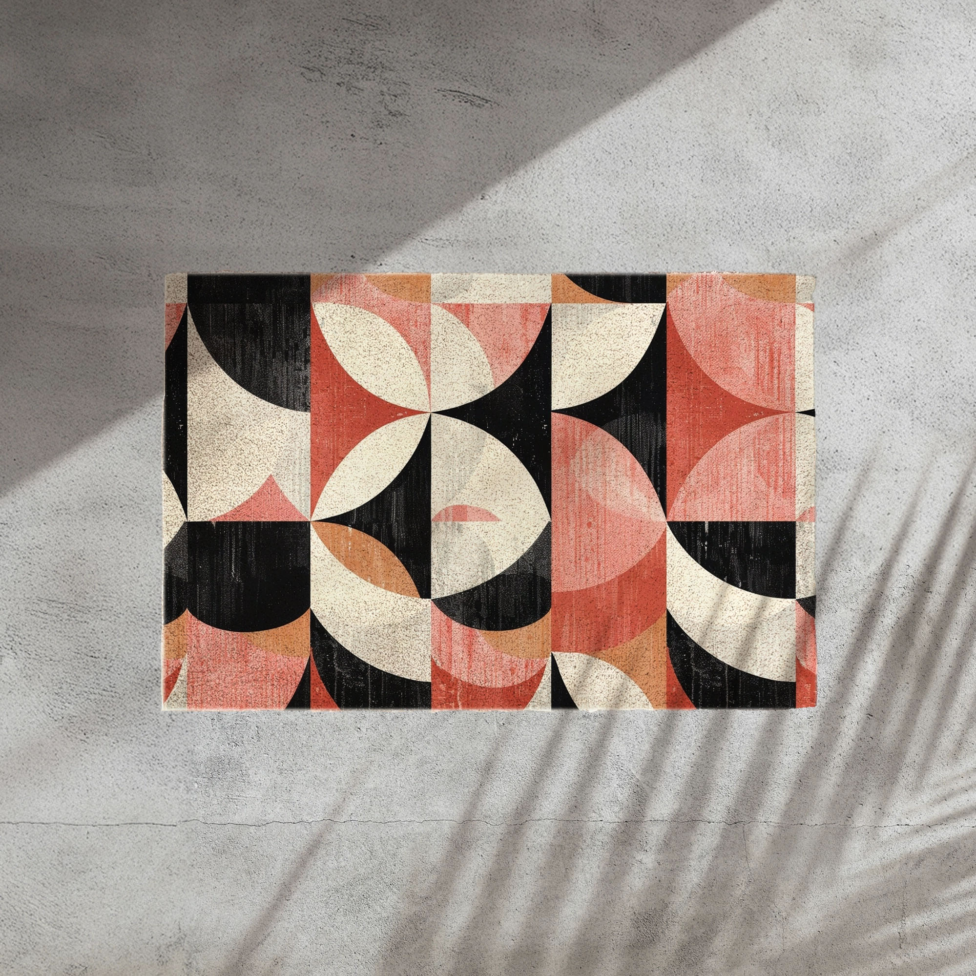 Foto: deurmat geometrisch Geo Blush