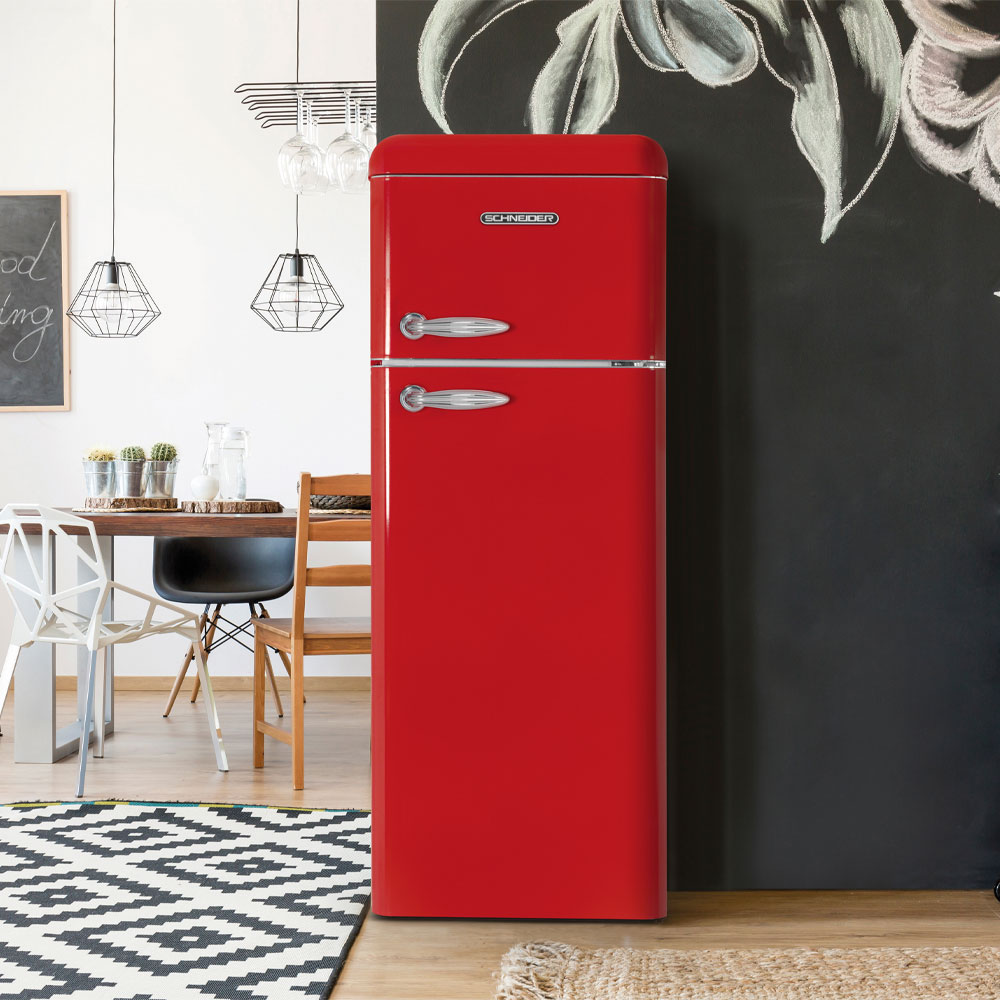 Foto: SCCL 222 retro koelkast rood 5