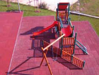 Foto: Rubbertegel Safe & Soft tegel Voorbeeld 2