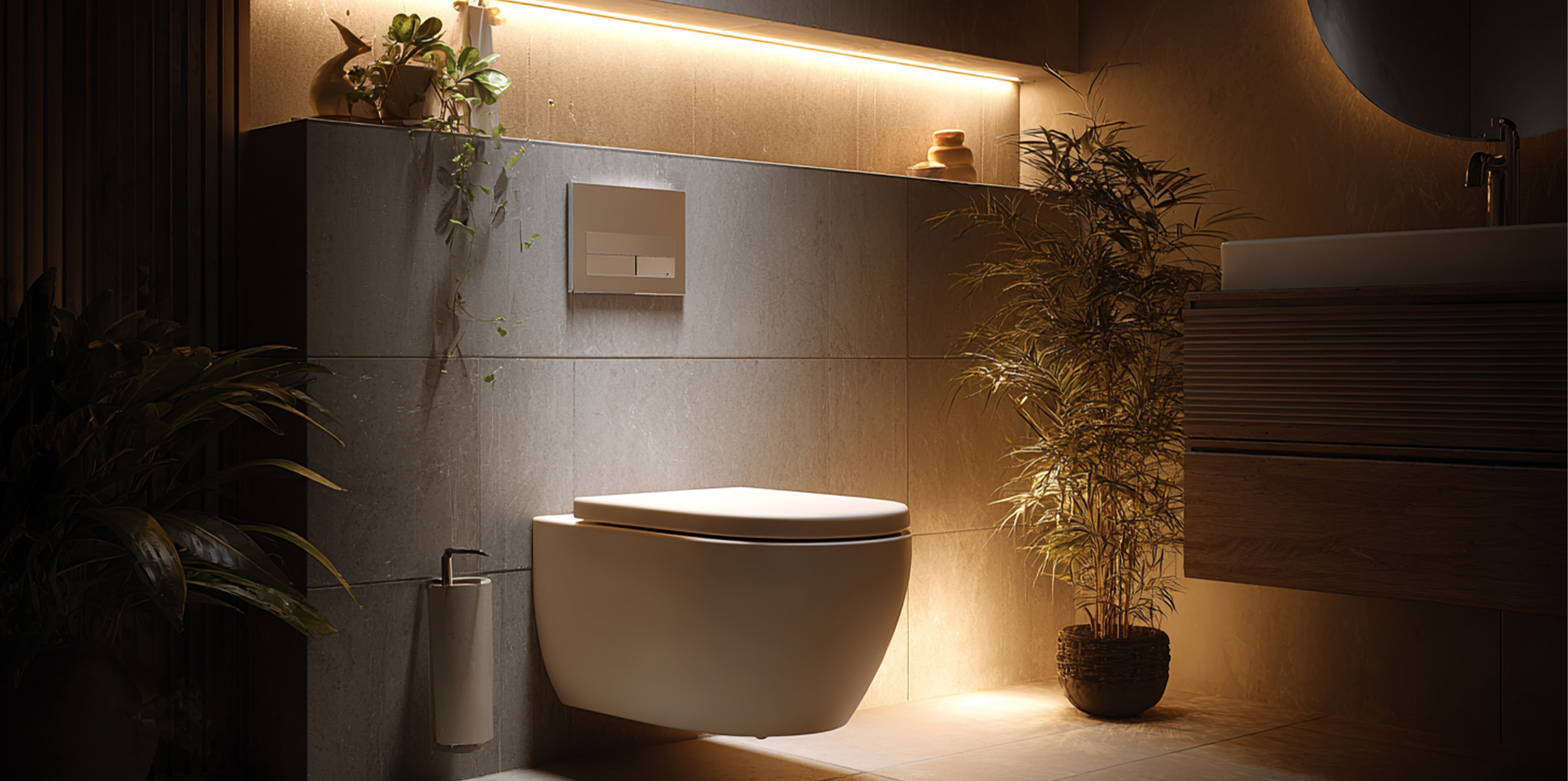 Foto : Toilet inspiratie: zo maakt u van een kleine ruimte een stijlstatement