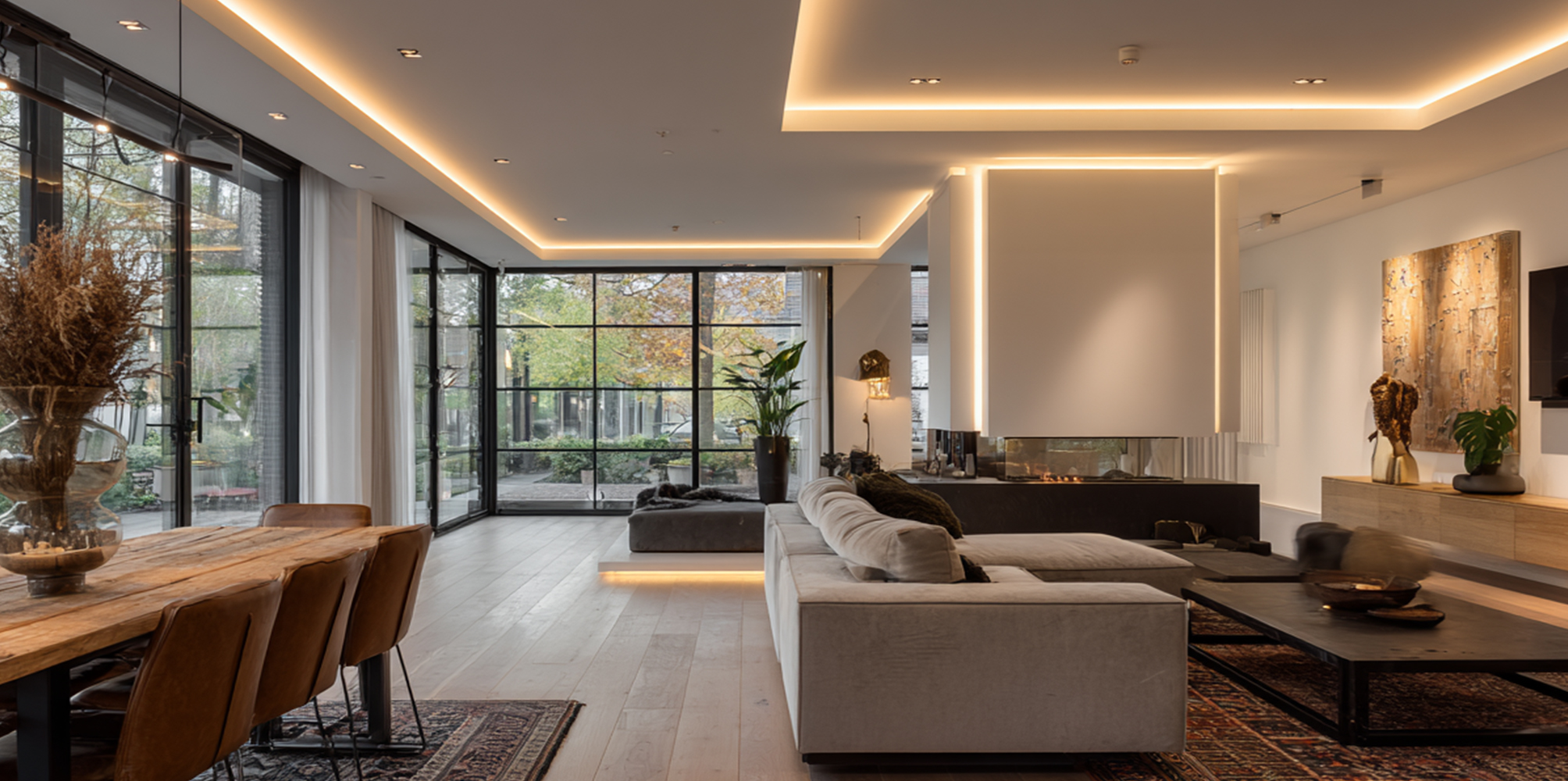 Foto : Woonkamer verlichting realiseren: zo maakt u uw lichtplan in de praktijk