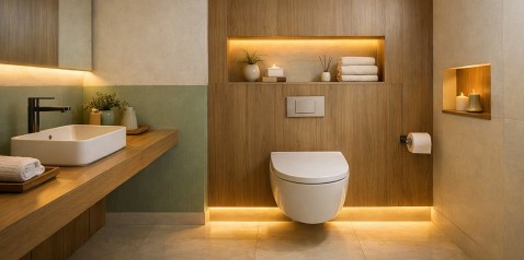 Foto : Toilet verlichting toepassen: klein project, groot effect