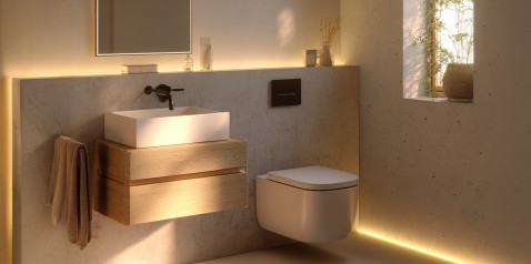 Foto : Toilet verlichting kiezen: minimalistisch, luxe of sfeervol?