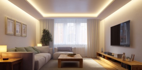 Foto : Zo kiest u woonkamer verlichting die past bij uw interieur en leefstijl