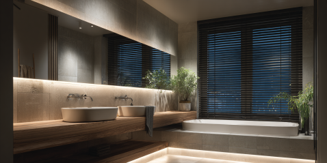 Foto : Badkamer verlichting installeren: zo creëert u veilig én sfeervol licht