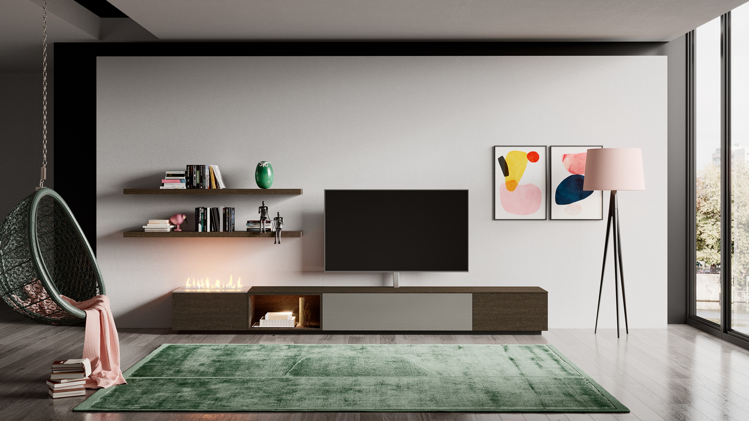 Foto: Design tv meubel van Saunaco bij Houweling Interieur 2