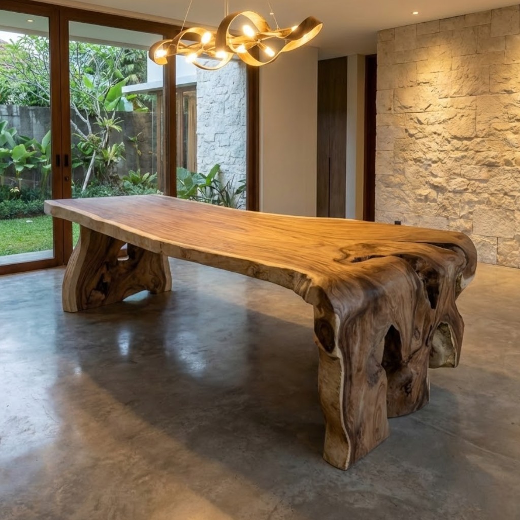 Watervaltafel van Suarhout bij Mokana Meubelen