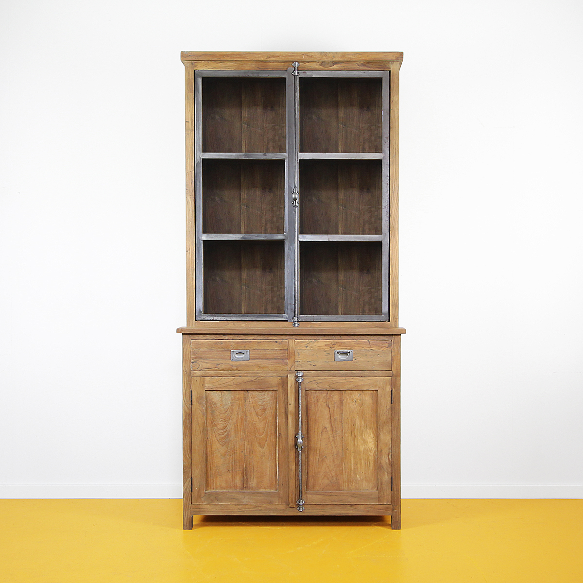 Foto: buffet teak staal