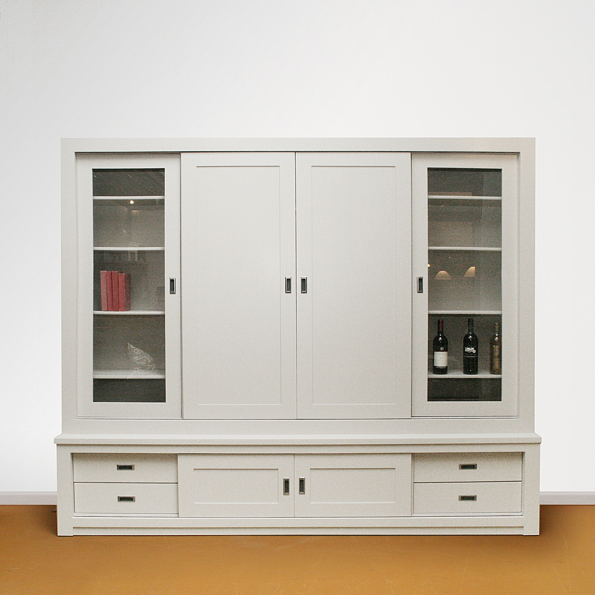 Foto: tv kast met schuif en draaideuren kan op maat en in alle kleuren