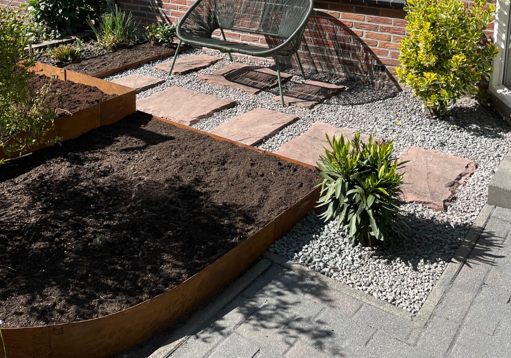 Foto: cortenstaal borderrand  3 