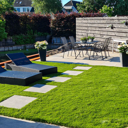 Foto: kunstgras shimai toepassing