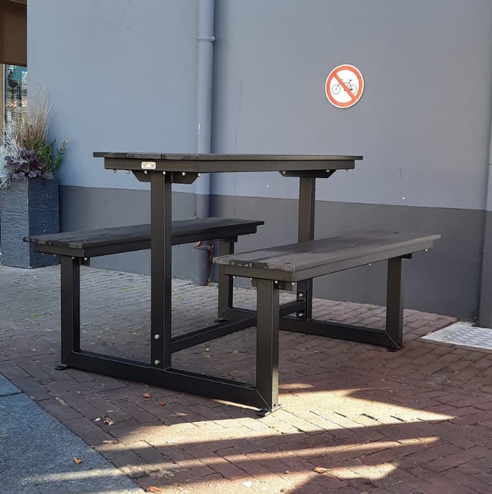 Foto: Lifetime mini picknicktafel mat zwart