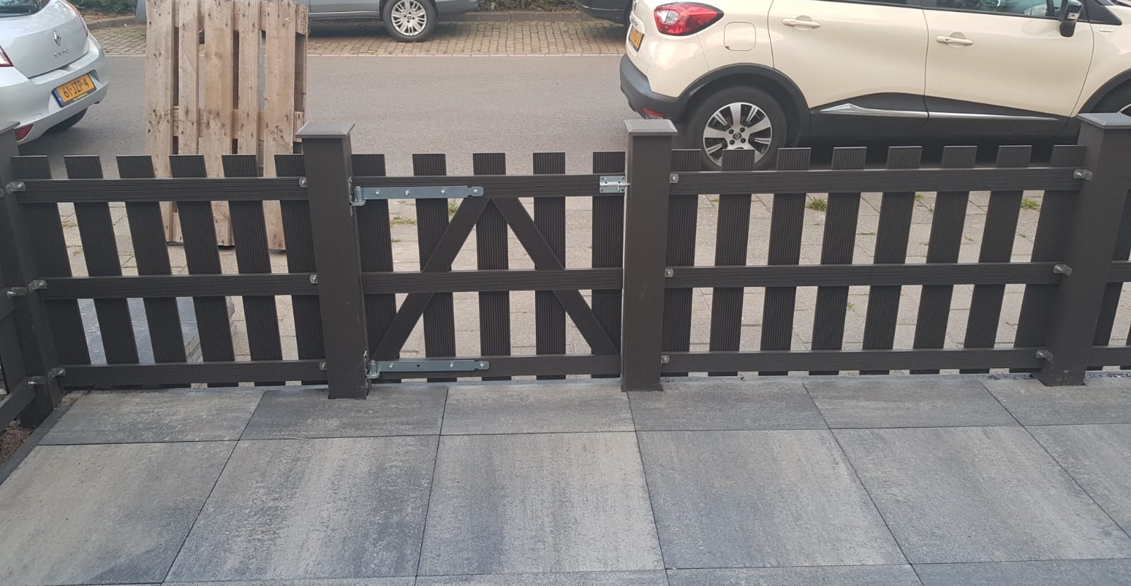 Foto: Tuinhek met poort 80 cm