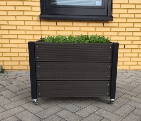 Foto: bloembak zwart antraciet