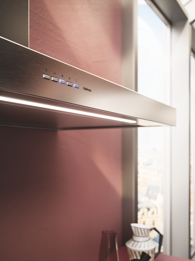 Foto: falmec plane plus rechte afzuigkap 2