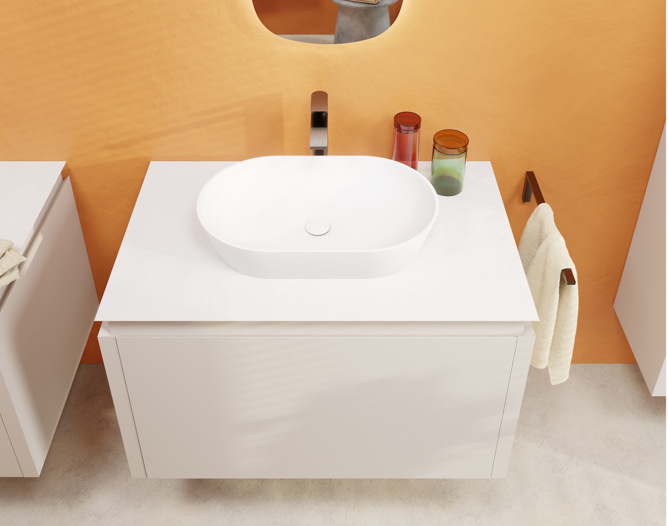 Foto: bovenaanzicht waskom