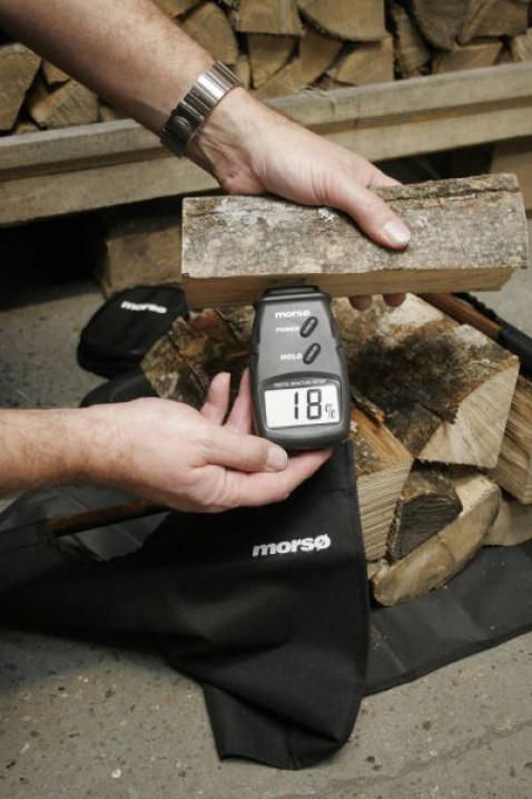 Foto : Morso vochtmeter voor haardhout