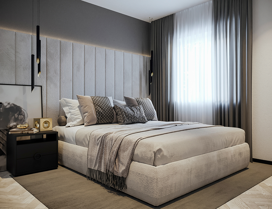 3D Impressie slaapkamer in Emmen