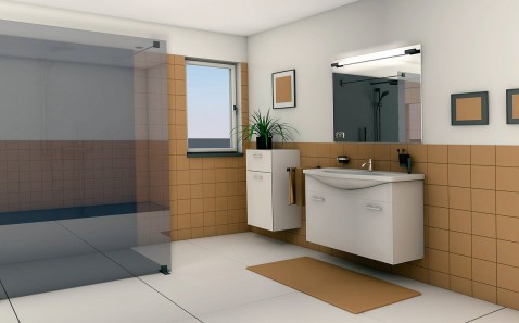 Foto : Zo laten keramische tegels je badkamer groter lijken