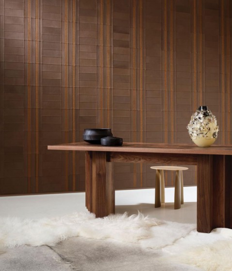 Foto : Arte introduceert luxueuze wandbekleding in handgestikt leder