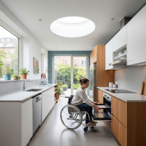 Foto : Zorginstelling kies een keuken die veilig én snel te reinigen is