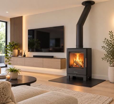 Foto : Een houtkachel in de woonkamer: zo vindt u de juiste plek in uw interieur
