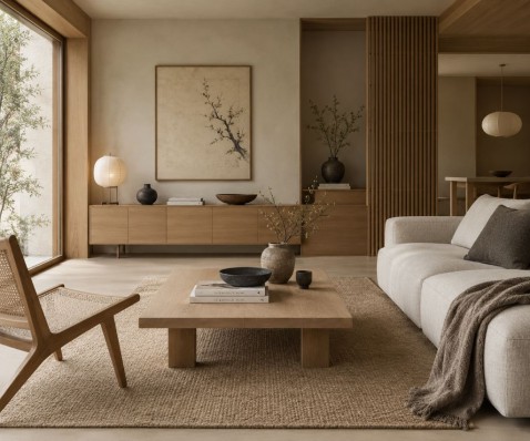Foto : De beste tips voor een stijlvolle Japandi stijl in jouw interieur