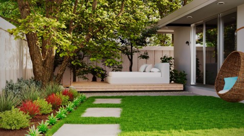 Foto : Van woonkamer naar tuin: zo laat je binnen en buiten mooi in elkaar overlopen