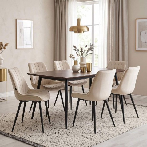 Foto : Eetkamerstoelen voor kleine ruimtes