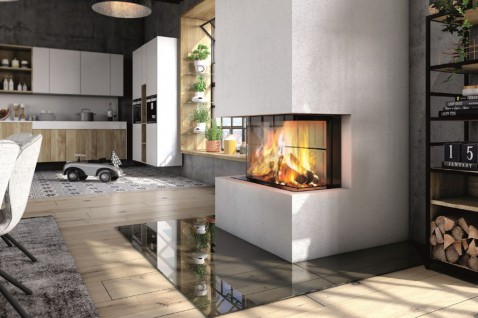 Foto : Haard in de keuken: warmte en sfeer in het hart van je huis