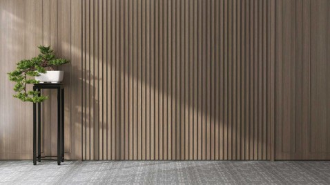Foto : Geef je muur een nieuwe uitstraling met houten panelen
