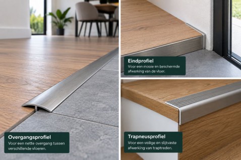 Foto : Vloerprofielen: de perfecte afwerking voor iedere vloer
