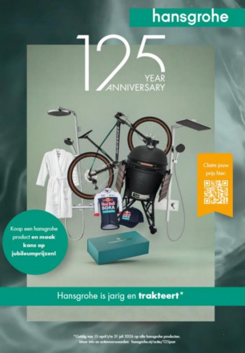 Foto : Hansgrohe bestaat 125 jaar en trakteert!