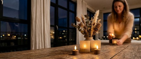 Foto : Oplaadbare waxinelichtjes: de moderne manier om sfeer in huis te creëren