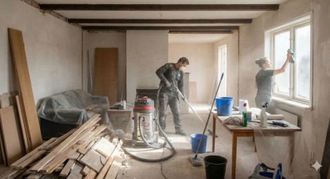 Foto : Schoonmaken na een verbouwing: zo pak je het aan