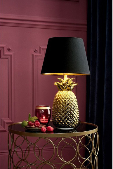 1-LIVARNO-Lidl-tafellamp-ananas-woonaccessoire-meubel-goud-fluweel-gold-velvet-3