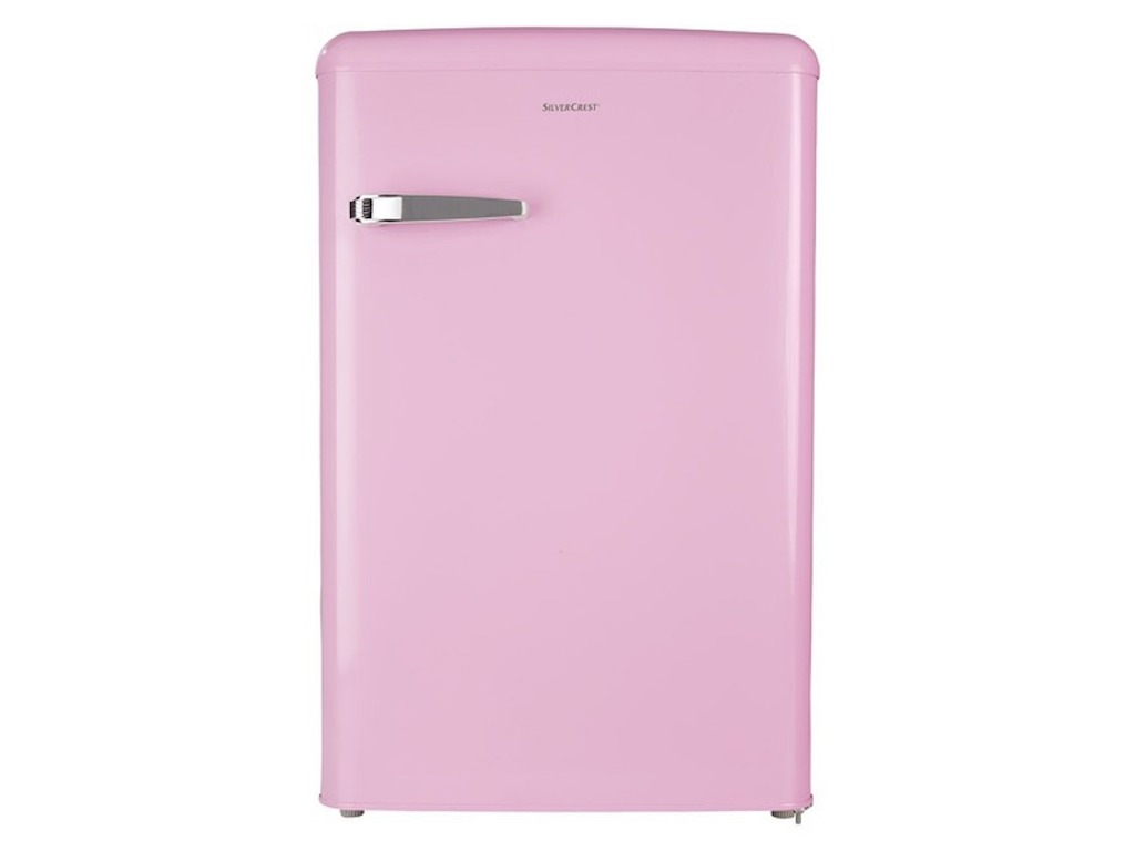 Lidl-koelkast-roze-retro-SilverCrest-pastels-keukenapparatuurs-koelkast