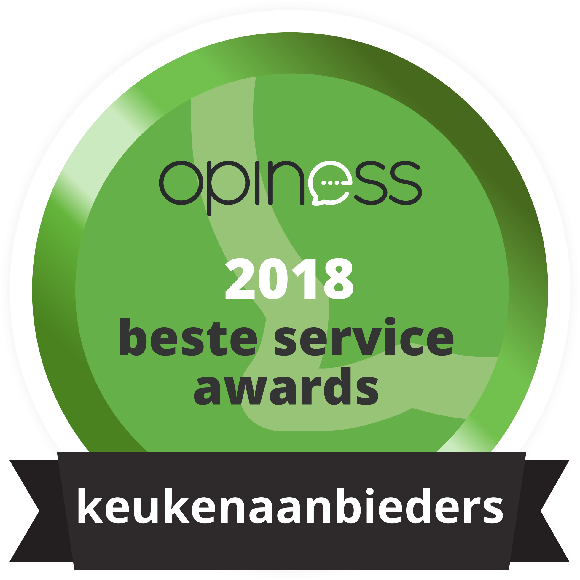 Foto: Medal BSA keukenaanbieders_opiness beste service award_tieleman keukens_2018