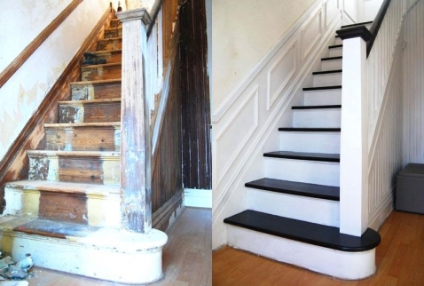 Foto : Je trap renoveren in vijf stappen