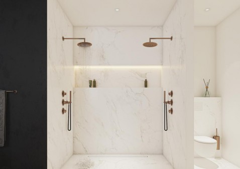 Foto : Ontwerp je eigen badkamer in het brons met de meest complete JEE-O serie