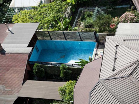 Foto : Zwemmen wanneer het jou uitkomt in je eigen achtertuin!