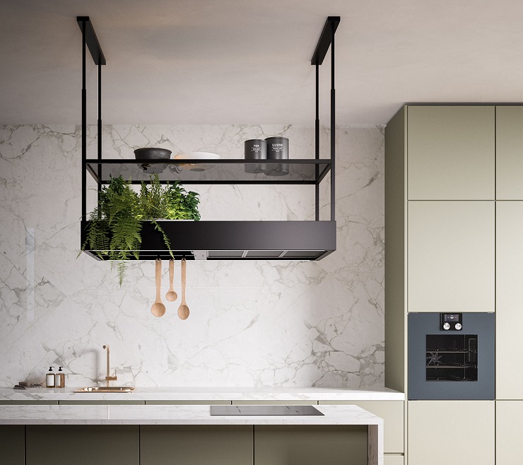 Huiskamer weekend domineren Falmec's recirculatie afzuigkap model Spazio nu ook in 130 cm - afzuigkap -  keuken - WONEN.nl
