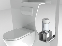 Stock4Rolls® is een inbouw-toiletroldispenser, een uniek product voor de toiletruimte.