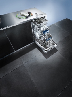 45 cm brede afwasautomaten hebben ruimte voor 110 stuks vaatwerk.