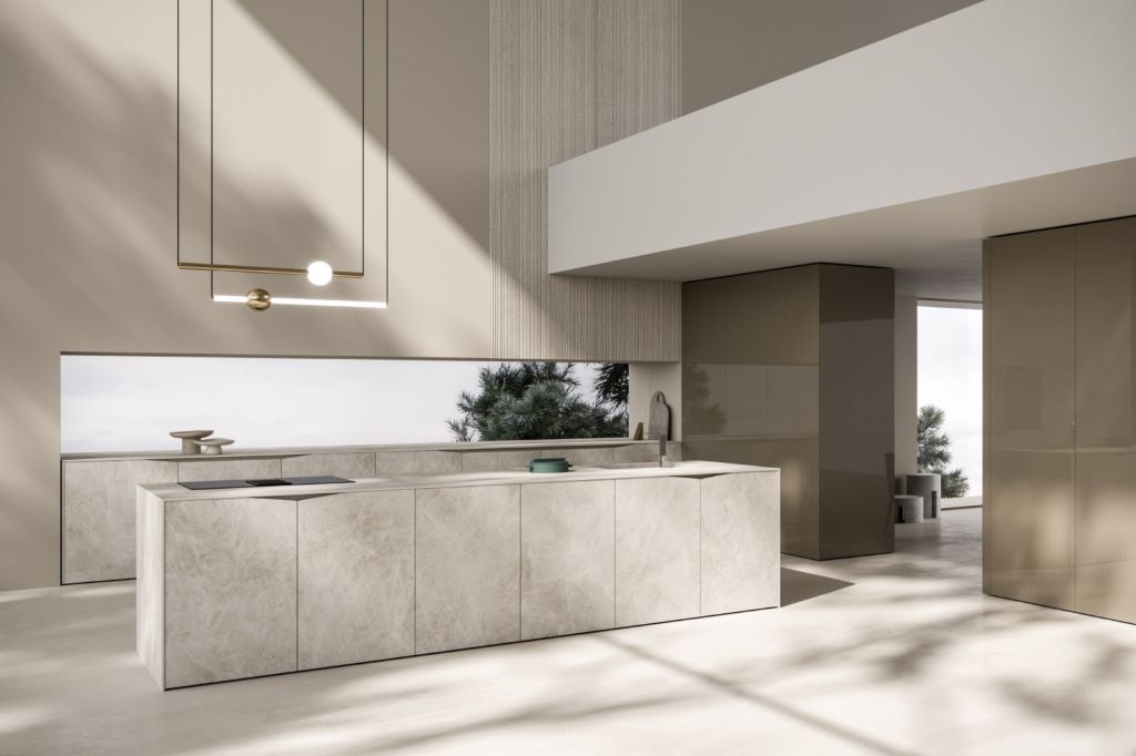 Foto: Wonennl-Tieleman-keukens-Italiaanse_design_keuken_Snaidero_Elementi_licht_marmerlook__taupe_2