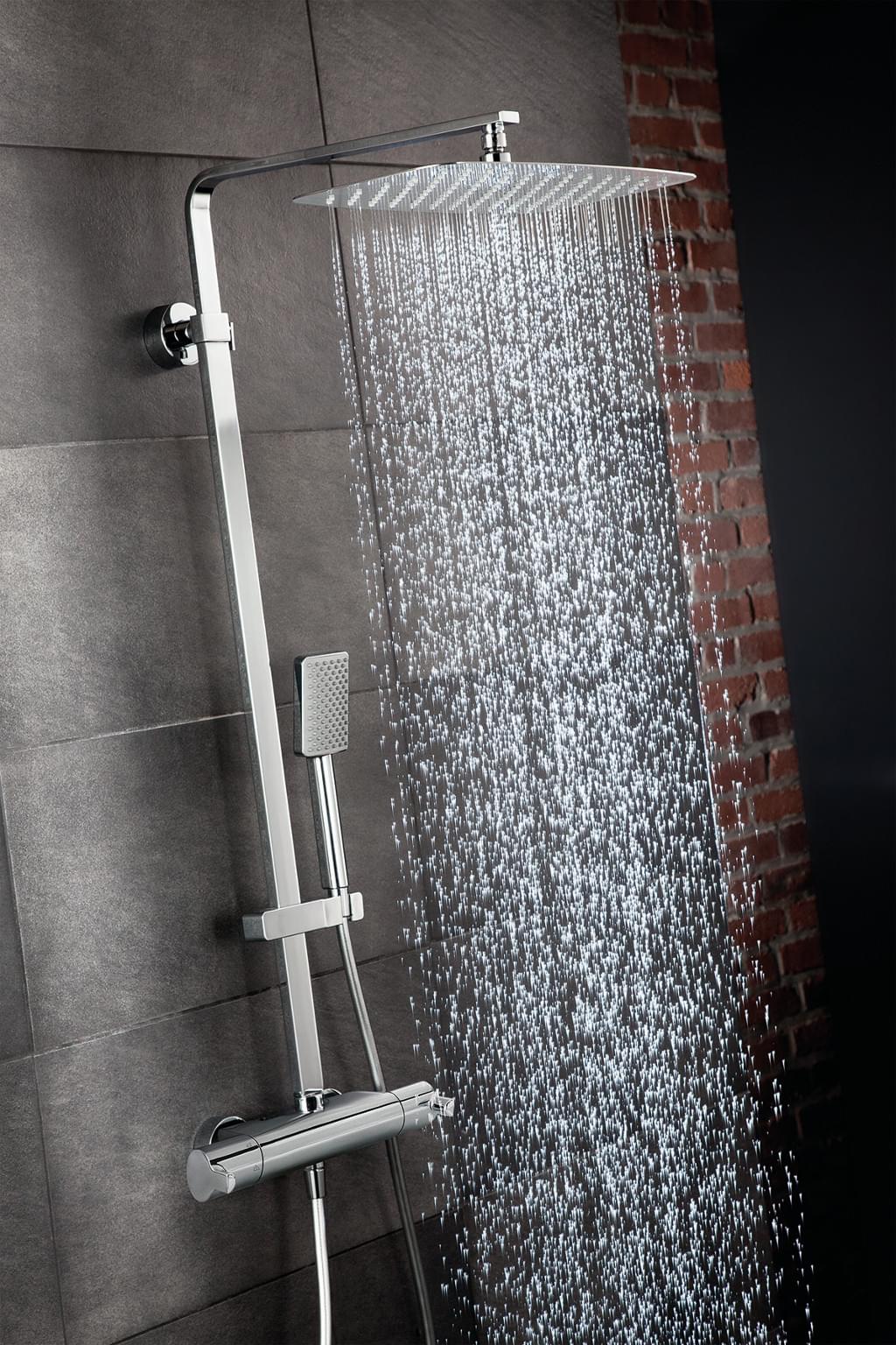 Nieuw: Shower-Set RS Softcube van HSK met veiligheids-thermostaatarmatuur.